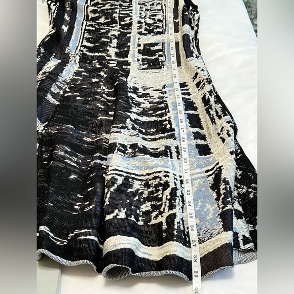 Nic+Zoe Womens Sweater Dress Multicolor Abstract Knit Shift Sleeveless Midi L - Picture 8 of 10